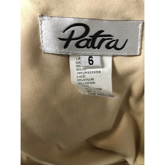 Patra Dress Tiered Beaded Sequin Lace Sleeveless Formal Evening Peach NWT 6 - Picture 5 of 8